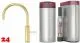 QUOOKER FUSION Round 24 Karat Gold Edition Combi (+) B mit CUBE 2 *Der Wasserhahn, der alles kann! (COMBI+FNRGLDCUBE)