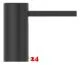 QUOOKER NORDIC Seifenspender Schwarz matt PVD Splmittelspender / Dispenser (SDBLK)