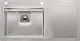 REGINOX Kchensple Phoenix 50 (L) Becken links Einbausple Edelstahl mit Flachrand Siebkorb als Drehexcenterventil