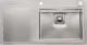 REGINOX Kchensple Phoenix 50 (L) Becken rechts Einbausple Edelstahl mit Flachrand Siebkorb als Drehexcenterventil