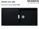 SCHOCK Kchensple Tia D-100L Cristadur Nano-Granitsple / Einbausple mit Drehexcenter
