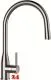 SCHOCK Kchenarmatur Kavus EDM Einhebelmischer Edelstahl massiv mit Zugauslauf 360 schwenkbarer Auslauf mit Schlauchbrause