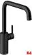 ✅ DAMIXA Kchenarmatur Silhouet Mattschwarz Einhebelmischer mit Festauslauf