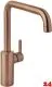 DAMIXA Kchenarmatur Silhouet Kupfer gebrstet PVD Einhebelmischer mit Festauslauf