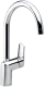 DAMIXA Kchenarmatur Clover C-Auslauf Chrom Einhebelmischer mit Festauslauf