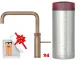 ✅ QUOOKER FUSION Square Combi B Einhebelmischer Messing Patina & 100�C Armatur Kochendwasserhahn (COMBIFNSPTB)
