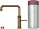 QUOOKER CLASSIC FUSION Square Messing Patina Combi B Einhebelmischer & 100C Armatur Nostalgieoptik (COMBICFNSPTB)