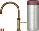 QUOOKER CLASSIC FUSION Round Messing Patina Combi B Einhebelmischer & 100C Armatur Nostalgieoptik (COMBICFNRPTB)