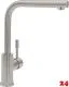 Villeroy & Boch Kchenarmatur Modern Steel Einhebelmischer Edelstahl massiv mit Festauslauf Niederdruck