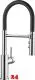 BLANCO Kchenarmatur Catris S Flexo Chrom/Schwarz Einhebelmischer mit flexibler Pendelbrause umstellbar