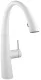 KWC Kchenarmatur Zoe 10.201.102.150FL Einhebelmischer Glacier White mit Geschirrbrause Griffposition auswhlbar (123312)
