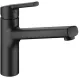 KWC Kchenarmatur Luna-E 10.441.023.176FL Einhebelmischer Matt Black mit Festauslauf (124748)