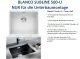 ✅ BLANCO Subline 500-U Silgranit PuraDurII Granitsple / Unterbaubecken Ablaufsystem InFino Farbe: Wei