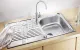 BLANCO Kchensple Tipo 45-S Einbausple / Edelstahlsple Siebkorb als Drehknopfventil