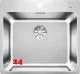 BLANCO Kchensple Solis 500-IF/A Edelstahlsple / Einbausple Flachrand mit Ablaufsystem InFino und PushControl