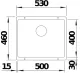 BLANCO Rotan 500-U Silgranit PuraDurII Granitsple / Unterbaubecken in 7 Farbtnen mit Handbettigung