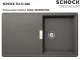 SCHOCK Kchensple Tia D-100 Cristadur Nano-Granitsple / Einbausple mit Drehexcenter