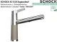 SCHOCK K�chenarmatur SC-510 Cristadur� Green Line Einhebelmischer Zugauslauf 120� schwenkbarer Auslauf mit Materialh�lse und Schlauchbrause