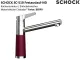 SCHOCK K�chenarmatur SC-510 Cristadur� Classic Line Einhebelmischer Festauslauf 360� schwenkbarer Auslauf mit Materialh�lse Niederdruck