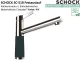 SCHOCK K�chenarmatur SC-510 Cristadur� Green Line Einhebelmischer Festauslauf 360� schwenkbarer Auslauf mit Materialh�lse Niederdruck
