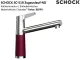 SCHOCK K�chenarmatur SC-510 Cristadur� Classic Line Einhebelmischer Zugauslauf 120� schwenkbarer Auslauf mit Materialh�lse Niederdruck