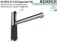 SCHOCK K�chenarmatur SC-510 Cristadur� Green Line Einhebelmischer Zugauslauf 120� schwenkbarer Auslauf mit Materialh�lse Niederdruck