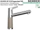 SCHOCK K�chenarmatur SC-510 Cristadur� Green Line Einhebelmischer Zugauslauf 120� schwenkbarer Auslauf mit Materialh�lse Niederdruck