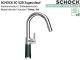 SCHOCK K�chenarmatur SC-520 Cristadur� Green Line Einhebelmischer Zugauslauf 120� schwenkbarer Auslauf mit Materialh�lse und Schlauchbrause