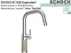 SCHOCK K�chenarmatur SC-530 Cristadur� Green Line Einhebelmischer Zugauslauf 120� schwenkbarer Auslauf mit Materialh�lse und Schlauchbrause