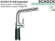 SCHOCK K�chenarmatur SC-540 Cristadur� Green Line Einhebelmischer Zugauslauf 120� schwenkbarer Auslauf mit Materialh�lse und Schlauchbrause