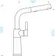 SCHOCK K�chenarmatur SC-540 Cristadur� Green Line Einhebelmischer Zugauslauf 120� schwenkbarer Auslauf mit Materialh�lse und Schlauchbrause