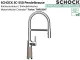 SCHOCK K�chenarmatur SC-550 Cristadur� Green Line Einhebelmischer Festauslauf 150� schwenkbarer Auslauf mit Materialh�lse und Pendelbrause