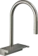 HANSGROHE Kchenarmatur Aquno Select M81 Edelstahl Finish Einhebelmischer 170 mit Zugauslauf als Ausziehbrause, 3jet, sBox (73831800)