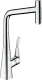 HANSGROHE Kchenarmatur Metris Select M71 Chrom Einhebelmischer 320 mit Ausziehbrause, 2jet (73820000)