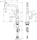 HANSGROHE Kchenarmatur Talis Select M51 Edelstahl Finish Einhebelmischer 220 mit Ausziehbrause, 2jet (72824800)