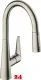 HANSGROHE Kchenarmatur Talis M51 Edelstahl Finish Einhebelmischer 200 mit Ausziehbrause, 2jet (72813800)