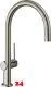 HANSGROHE Kchenarmatur Talis M54 Edelstahl Finish Einhebelmischer 220 mit Festauslauf, 1jet (72804800)