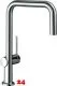 HANSGROHE Kchenarmatur Talis M54 Chrom Einhebelmischer U 220 mit Festauslauf Schwenkbereich einstellbar, 1jet (72806000)