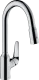 HANSGROHE Kchenarmatur Focus M42 Chrom Einhebelmischer 220 mit Ausziehbrause, 2jet 360 schwenkbarer Auslauf (71800000)