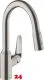 HANSGROHE Kchenarmatur Focus M42 Edelstahl Finish Einhebelmischer 180 mit Ausziehbrause, 2jet 360 schwenkbarer Auslauf (71801800)