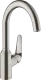 HANSGROHE Kchenarmatur Focus M42 Edelstahl Finish Einhebelmischer 220 mit Festauslauf, 1jet 360 schwenkbarer Auslauf (71802800)