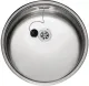REGINOX Kchensple R18 390 (R) OSK Einbausple Edelstahl mit Einbaurand Rundbecken mit Gummistopfen und Kette