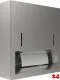 DREILICH Sirius II Papierhandtuch / Seifenspender Kombination 9120203M zur Aufputz- oder Unterputzmontage mit verdecktem Magnetschloss (2002040032)
