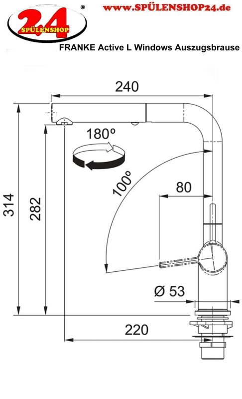 FRANKE Active L Window online kaufen | Spülenshop24 