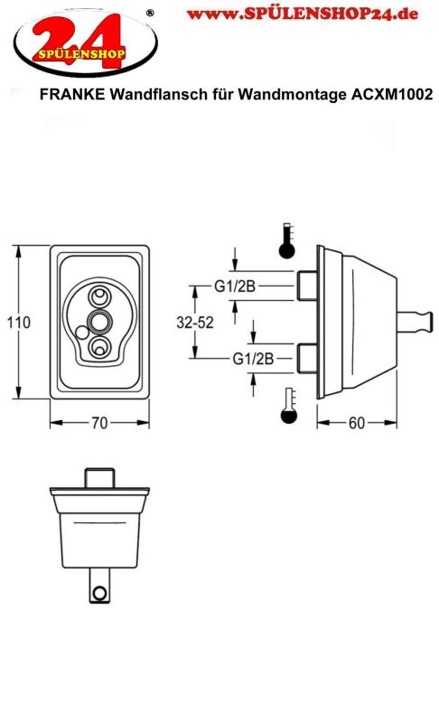 KWC Wandflansch ACXM1002 online kaufen | Spülenshop24 