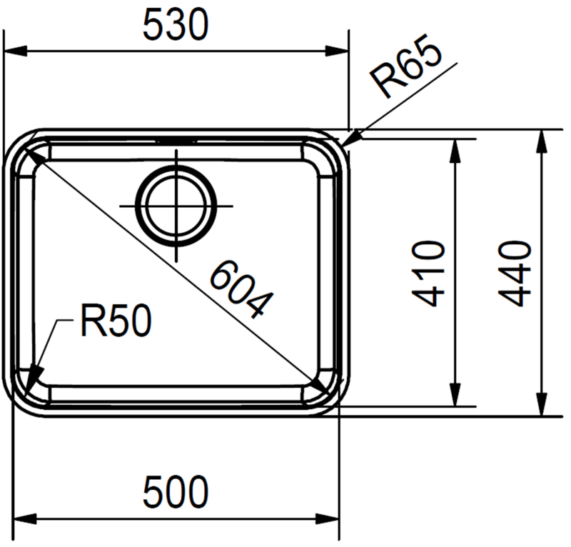 Franke Epos EOX 252-E Edelstahlspüle Glatt – 105,3x51,3 Cm, Mit 2 Hahnlöchern & Tropfschale