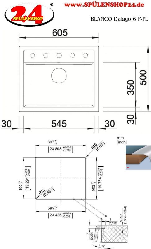 BLANCO DALAGO 6-F kaufen | Silgranit Spüle günstig online
