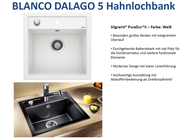 BLANCO RONDO Granitspüle - 45 Cm Rundbecken In Alumetallic