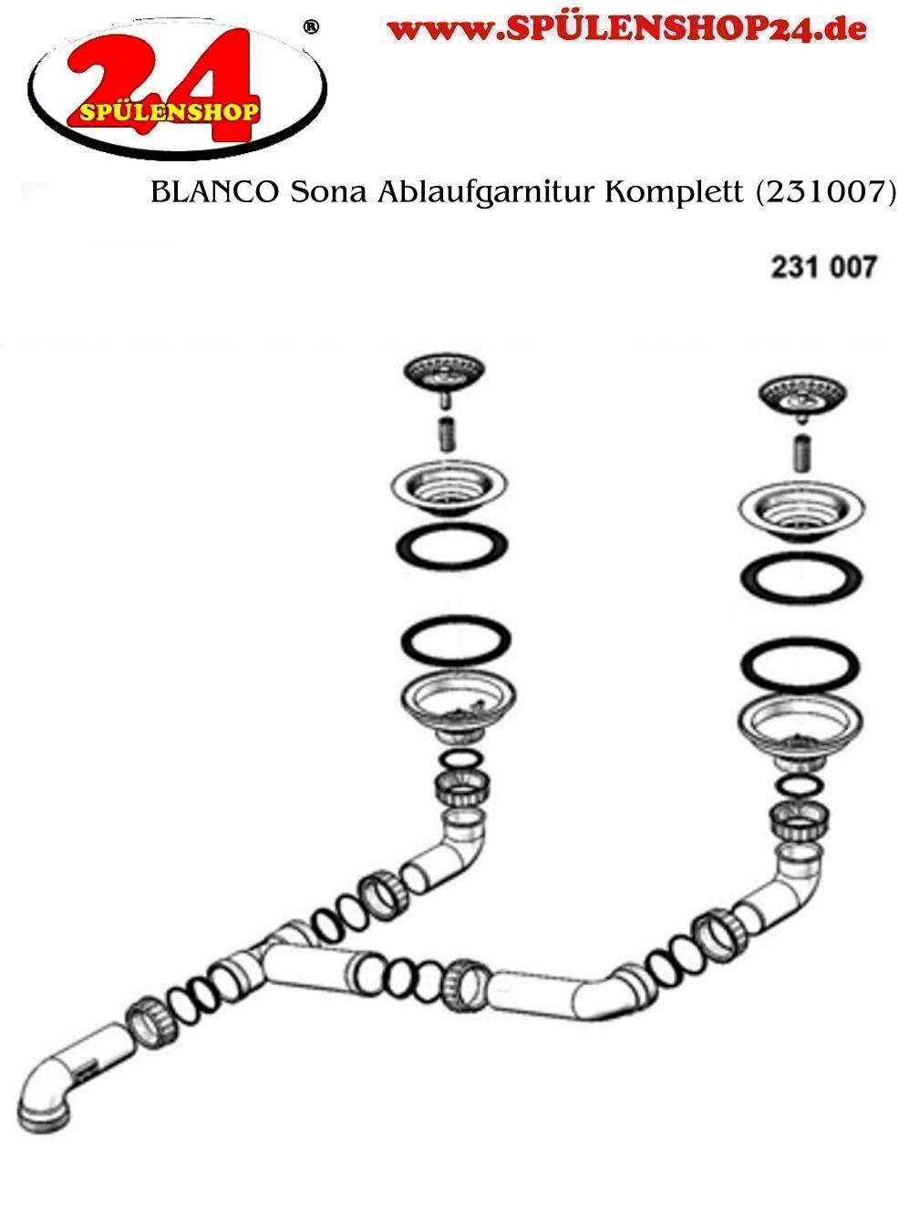 BLANCO Sona Ablaufgarnitur Komplett (231007) | bestellen