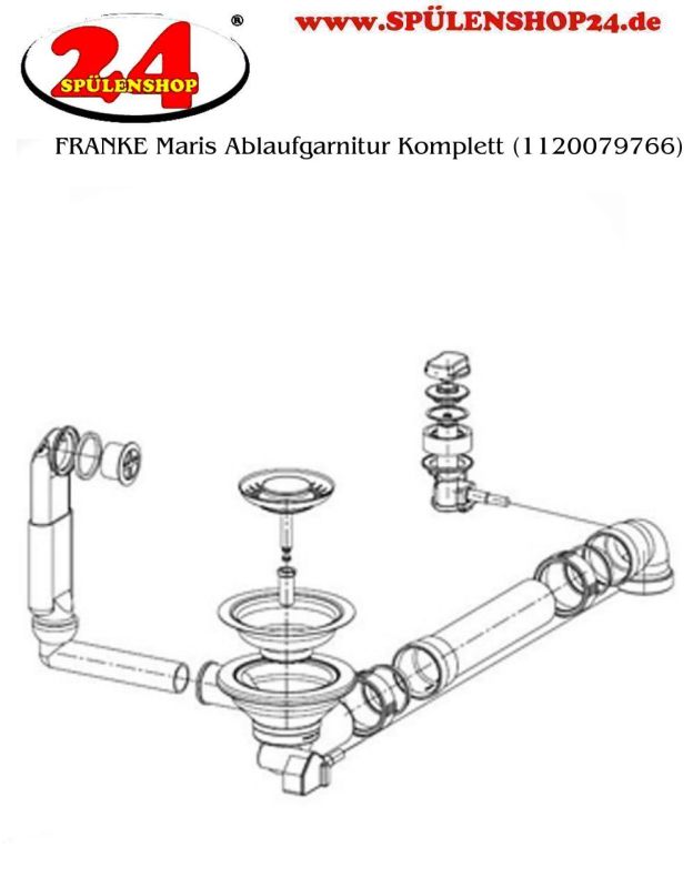 FRANKE Ablaufgarnitur (1120079766) | Spülenshop24
